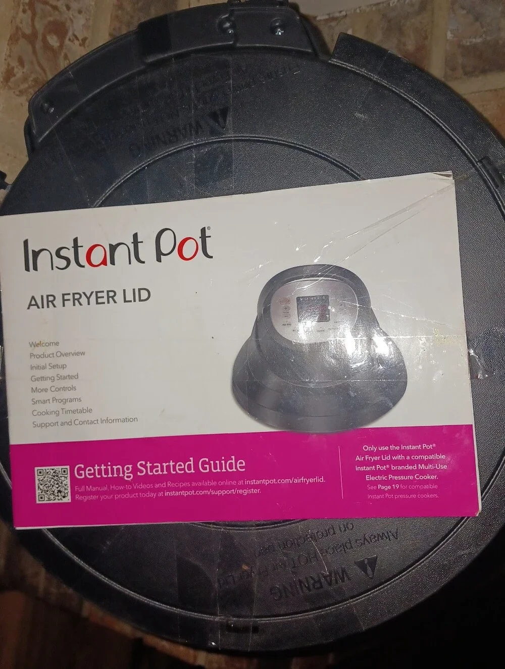 Instant Pot Air Fryer Lid New